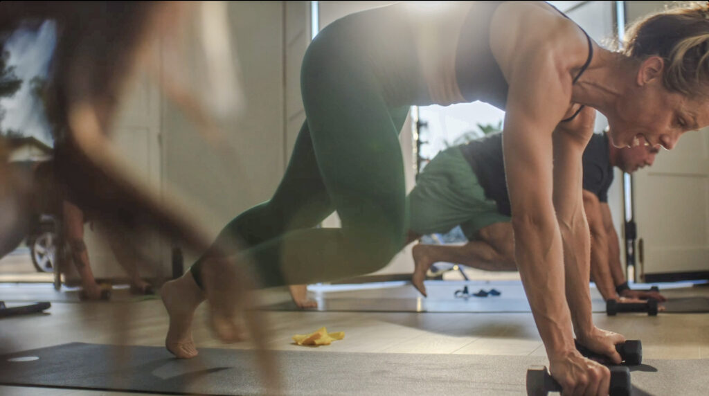 Pilates core strength class at Popflow Golden Hill